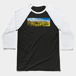 North Dakota Badlands Baseball T-Shirt